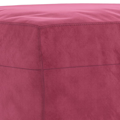 Set di Divani 3 pz Rosso Vino in Velluto | homemem39