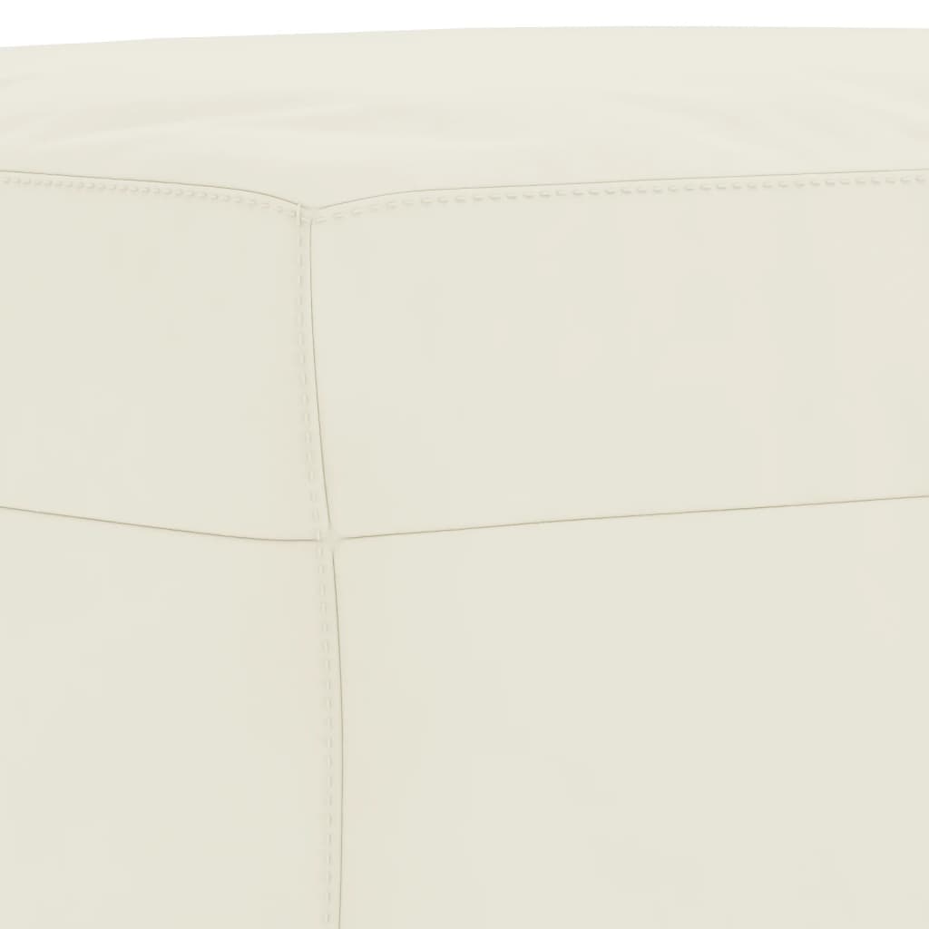 Set di Divani 3 pz Crema in Velluto