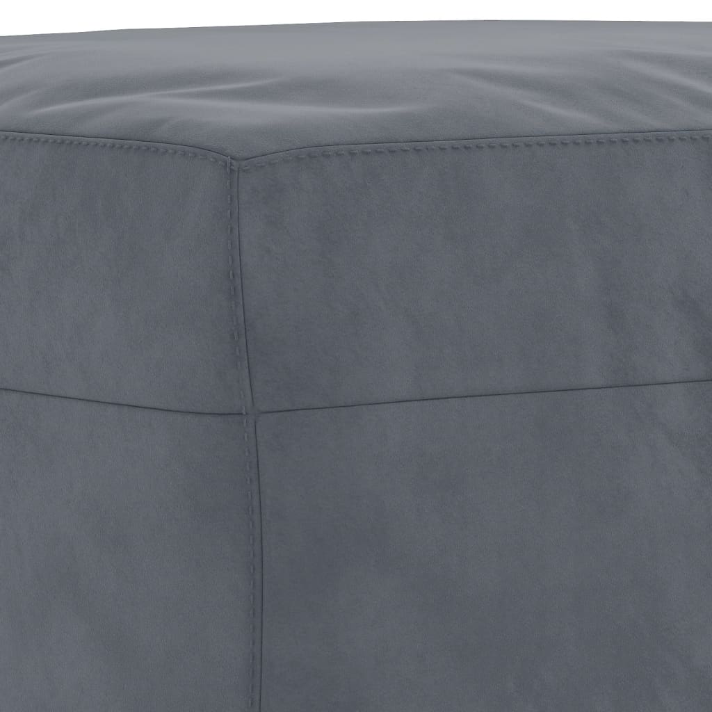 Set di Divani 3 pz con Cuscini Grigio Scuro in Velluto | homemem39