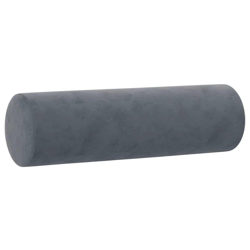 Set di Divani 3 pz con Cuscini Grigio Scuro in Velluto | homemem39