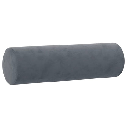 Set di Divani 3 pz con Cuscini Grigio Scuro in Velluto | homemem39