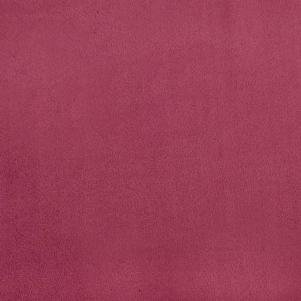 Set di Divani 3 pz con Cuscini Rosso Vino in Velluto | homemem39