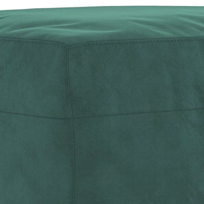 Set di Divani 3 pz Verde Scuro in Velluto