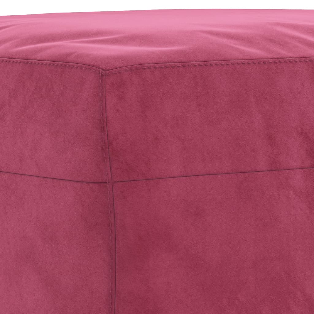 Set di Divani 3 pz Rosso Vino in Velluto | homemem39