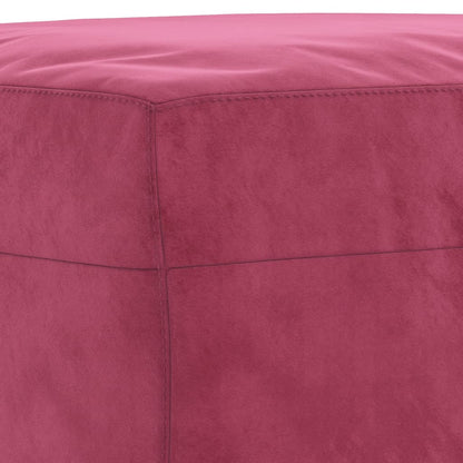 Set di Divani 3 pz Rosso Vino in Velluto | homemem39