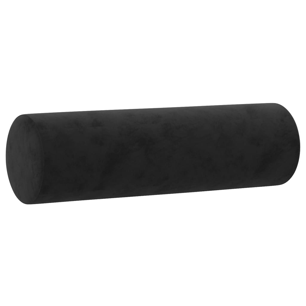 Set di Divani 2 pz con Cuscini Nero in Velluto | homemem39