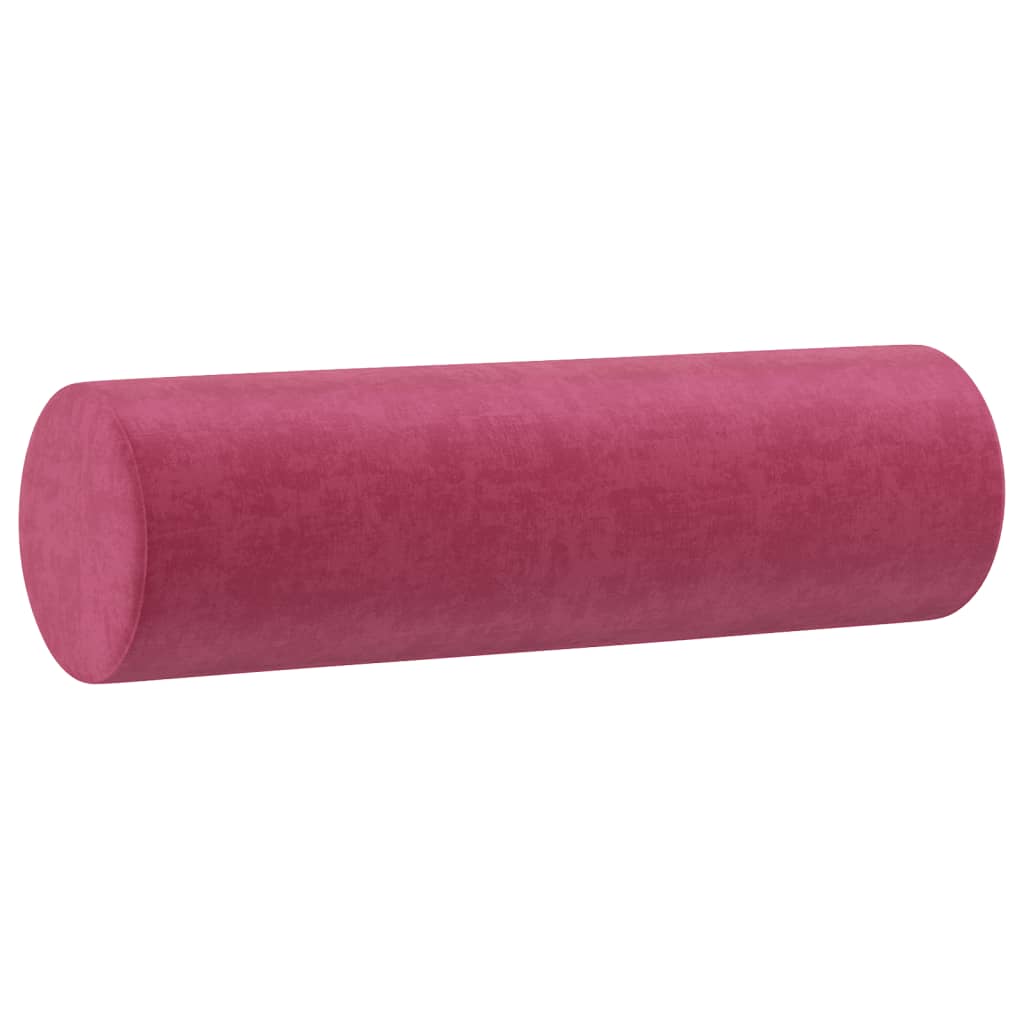 Set di Divani 3 pz con Cuscini Rosso Vino in Velluto | homemem39