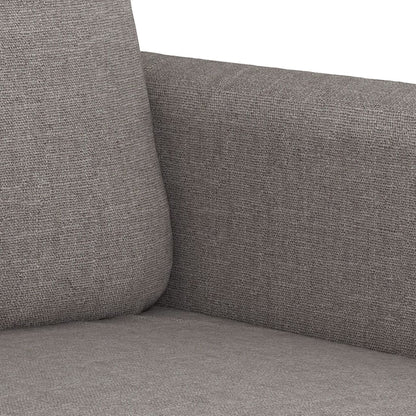 Set di Divani 3 pz con Cuscini Tortora in Tessuto | homemem39