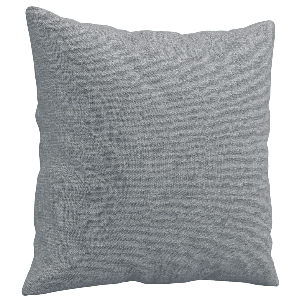Set Divani 3 pz con Cuscini Grigio Chiaro in Tessuto | homemem39