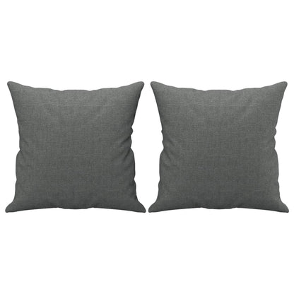 Set di Divani 3 pz con Cuscini Grigio Scuro in Tessuto | homemem39