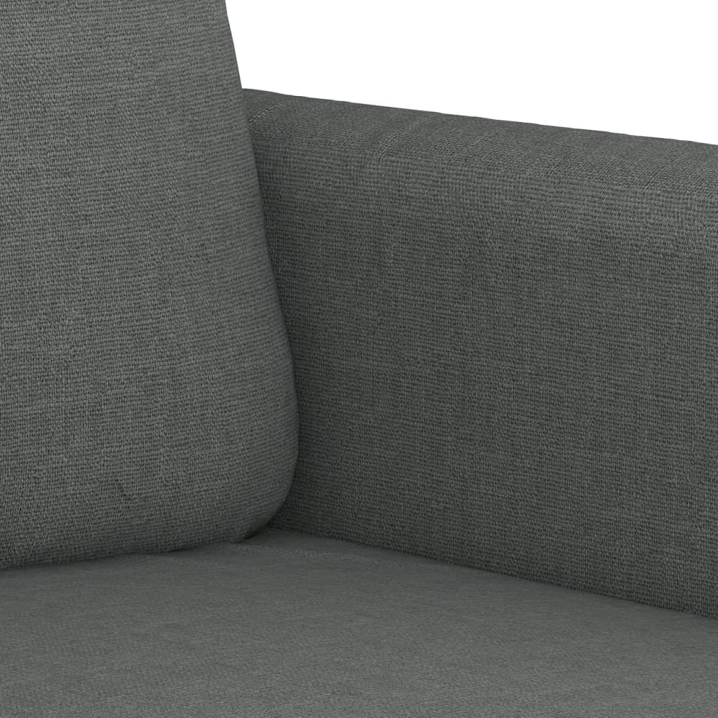 Set di Divani 4 pz con Cuscini Grigio Scuro in Tessuto | homemem39