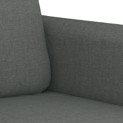 Set di Divani 4 pz con Cuscini Grigio Scuro in Tessuto | homemem39