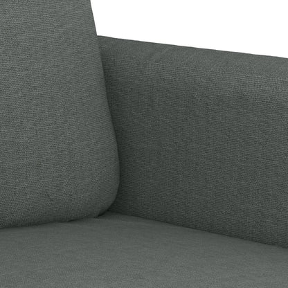 Set di Divani 2 pz con Cuscini Grigio Scuro in Tessuto | homemem39