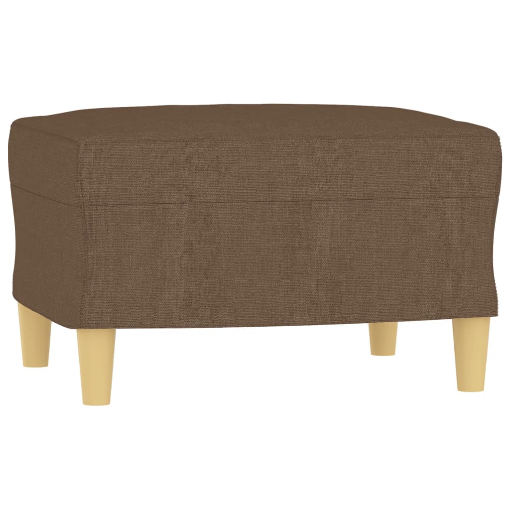 Set di Divani 3 pz con Cuscini Marrone in Tessuto | homemem39