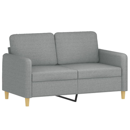 Set Divani 2 pz con Cuscini Grigio Chiaro in Tessuto | homemem39