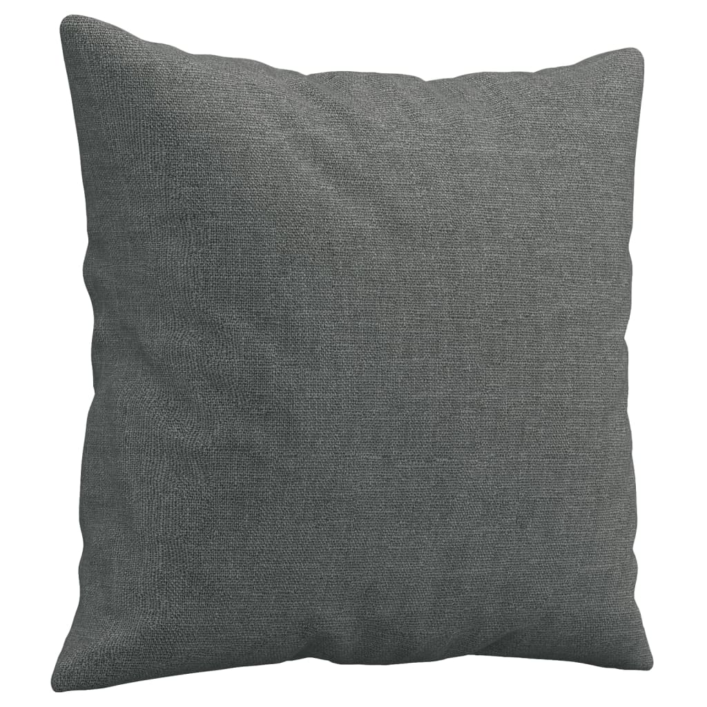 Set di Divani 2 pz con Cuscini Grigio Scuro in Tessuto | homemem39