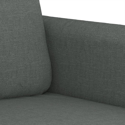 Set di Divani 2 pz con Cuscini Grigio Scuro in Tessuto | homemem39