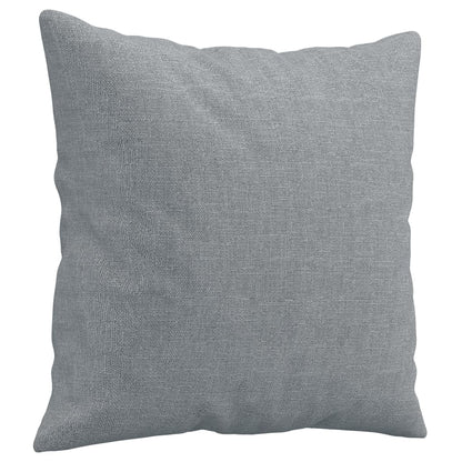 Set Divani 2 pz con Cuscini Grigio Chiaro in Tessuto | homemem39