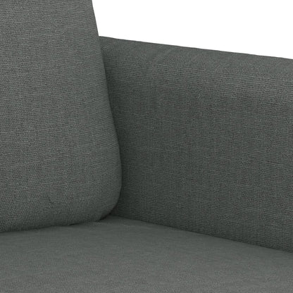 Set di Divani 2 pz con Cuscini Grigio Scuro in Tessuto | homemem39