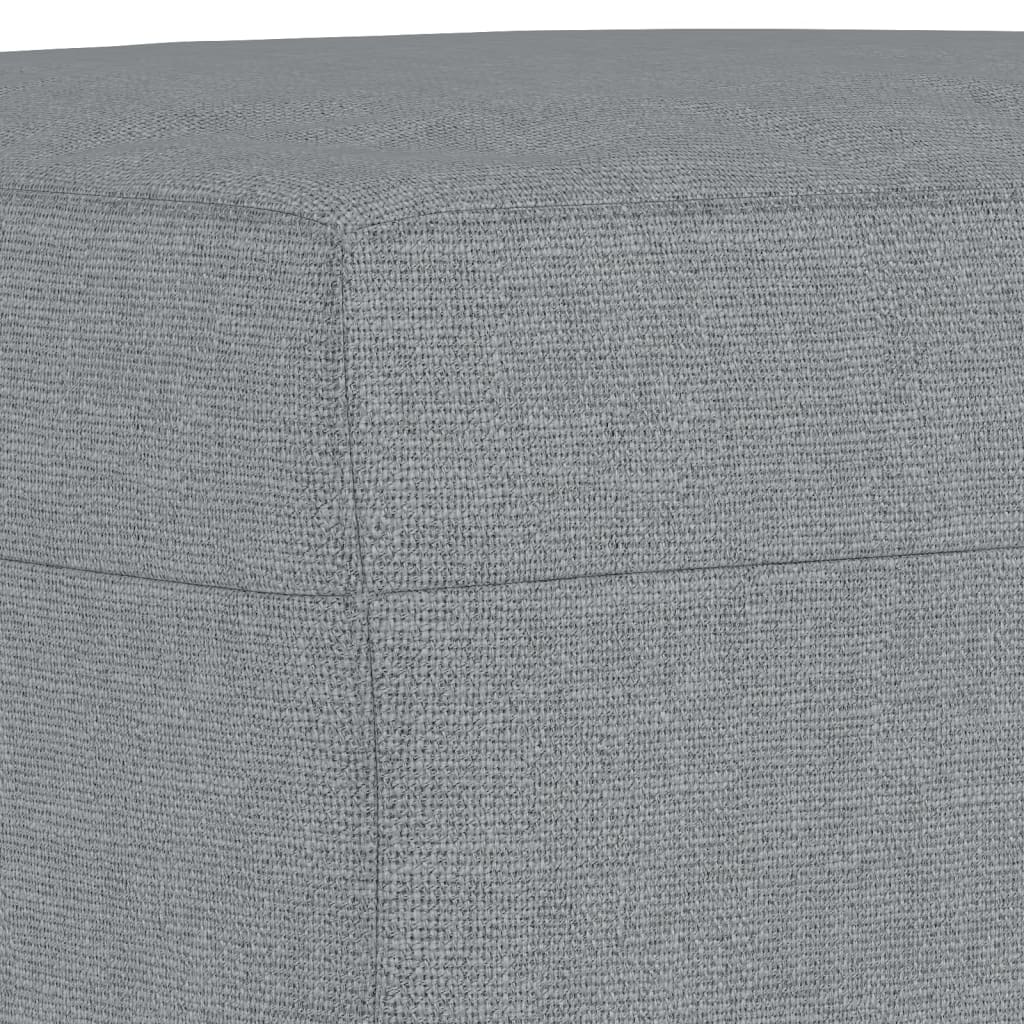 Set Divani 3 pz con Cuscini Grigio Chiaro in Tessuto | homemem39