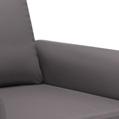 Set di Divani 2 pz con Cuscini Grigio in Similpelle - homemem39