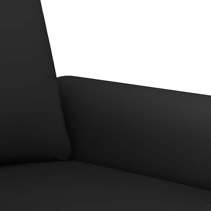Set di Divani 4 pz con Cuscini Nero in Velluto | homemem39