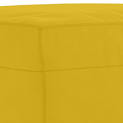 Set di Divani 4 pz con Cuscini giallo in Velluto | homemem39
