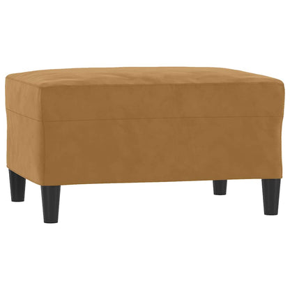 Set di Divani 4 pz con Cuscini Marrone in Velluto | homemem39