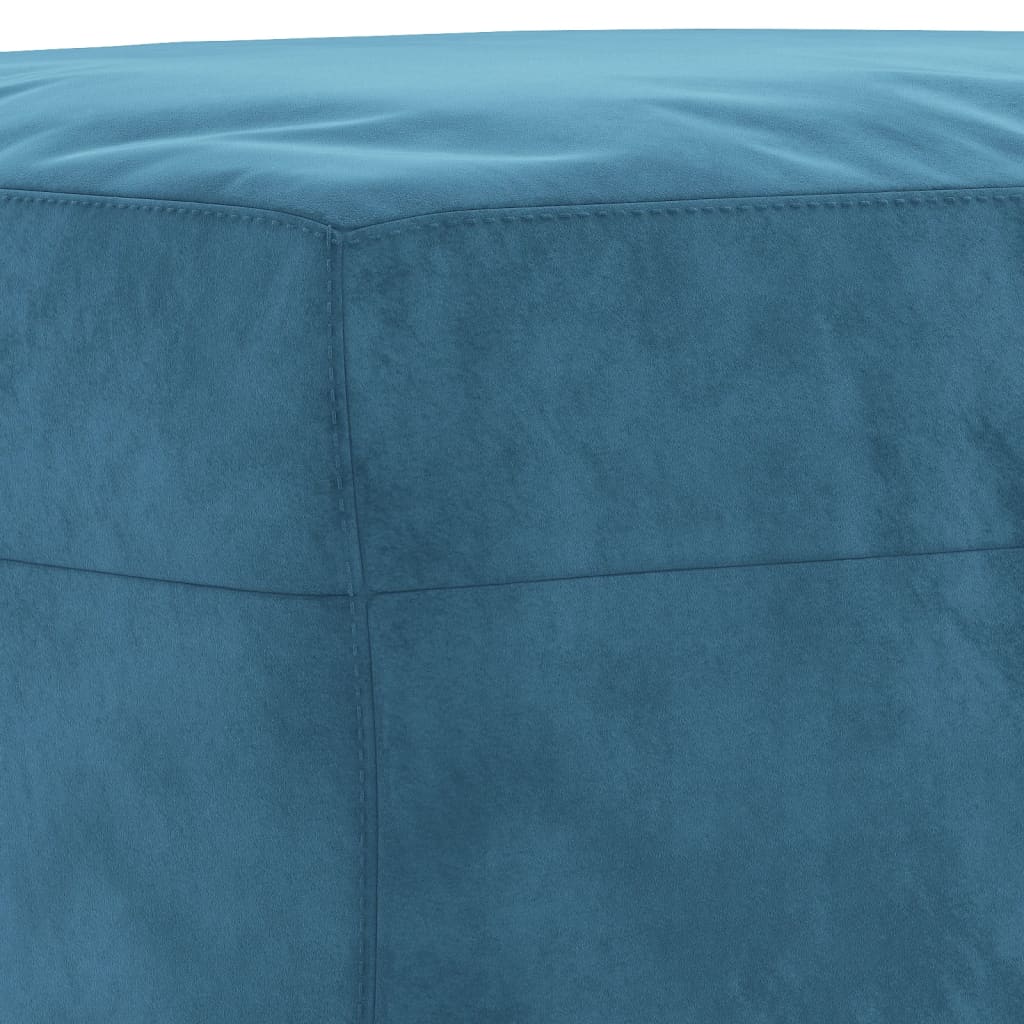 Set di Divani 4 pz con Cuscini Blu in Velluto | homemem39