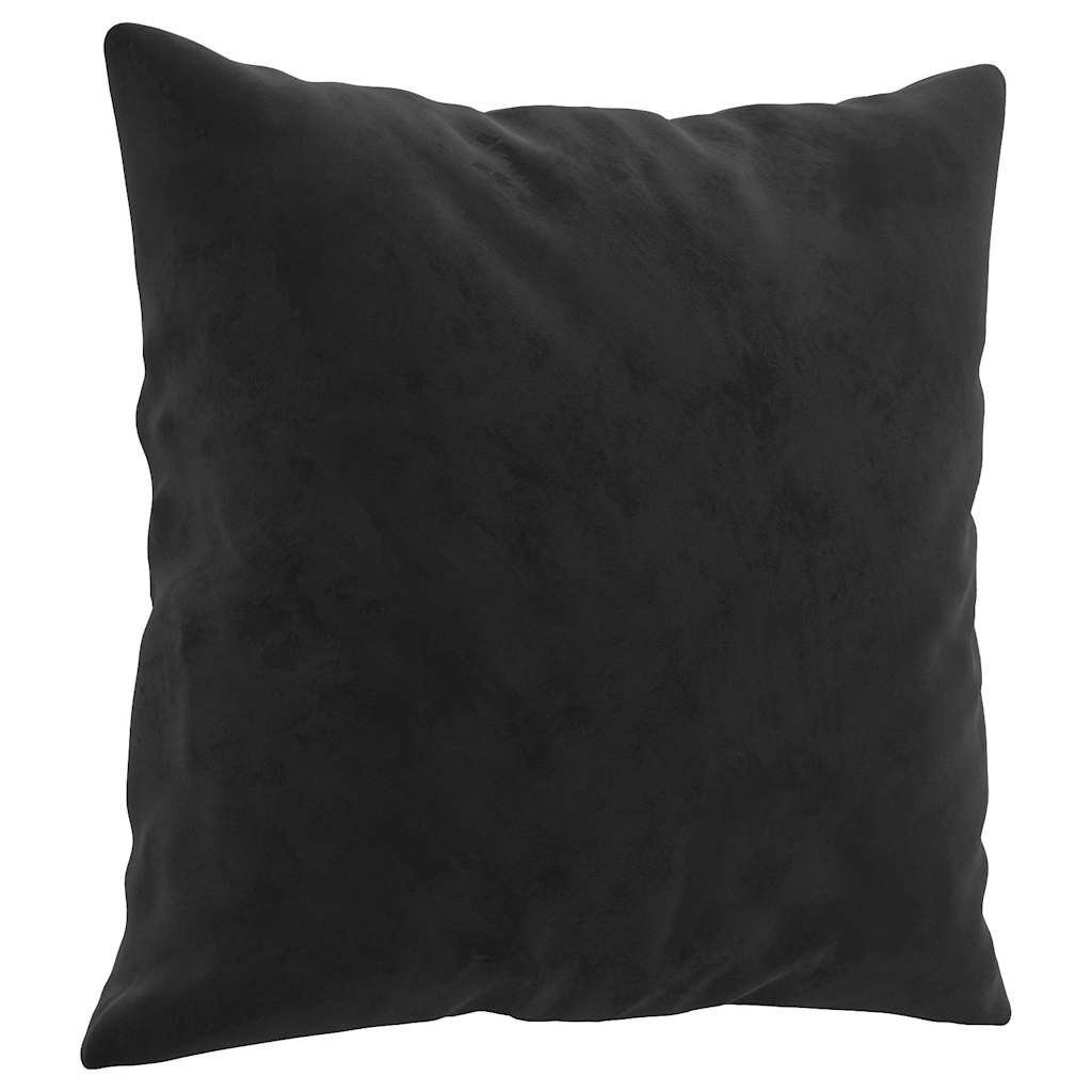 Set di Divani 4 pz con Cuscini Nero in Velluto | homemem39