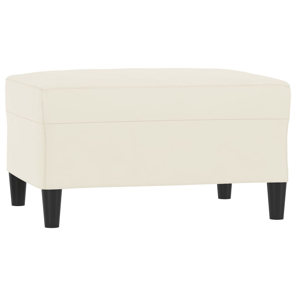 Set di Divani 4 pz con Cuscini Crema in Velluto | homemem39