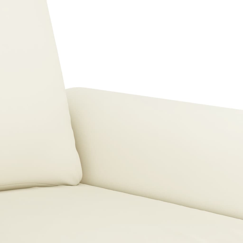Set di Divani 4 pz con Cuscini Crema in Velluto | homemem39
