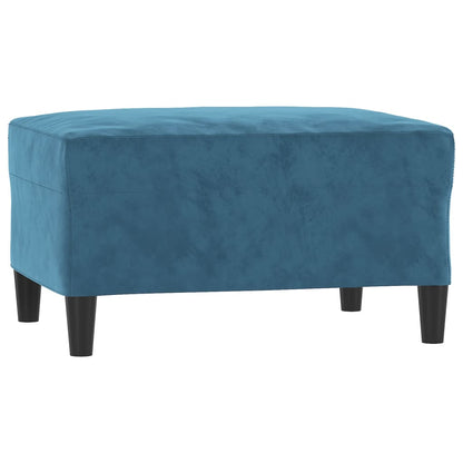 Set di Divani 4 pz con Cuscini Blu in Velluto | homemem39