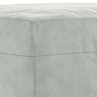 Set di Divani 3 pz con Cuscini Grigio Chiaro in Velluto | homemem39