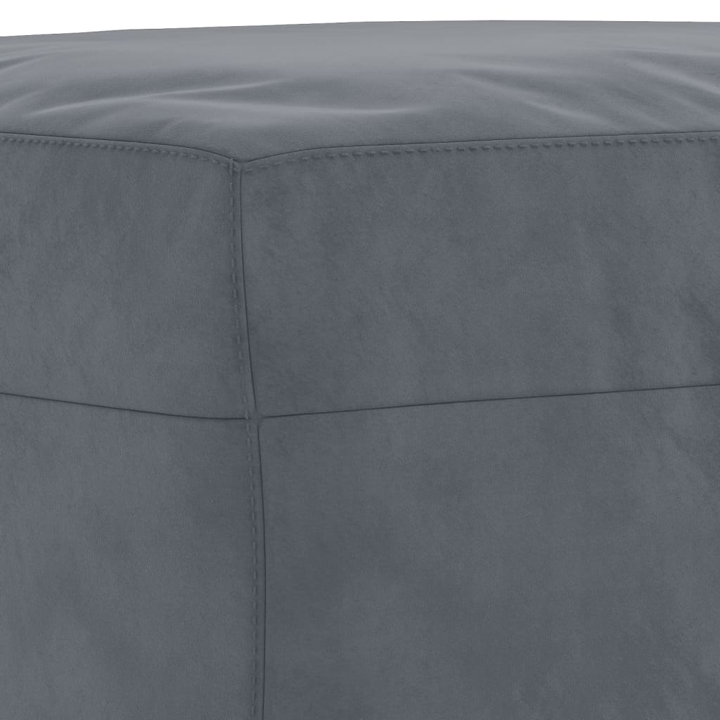 Set di Divani 3 pz con Cuscini Grigio Scuro in Velluto | homemem39