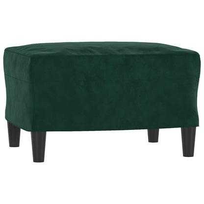 Set di Divani 3 pz con Cuscini Verde scuro in Velluto | homemem39