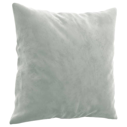 Set di Divani 2 pz con Cuscini Grigio Chiaro in Velluto | homemem39