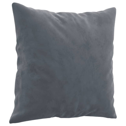 Set di Divani 3 pz con Cuscini Grigio Scuro in Velluto | homemem39