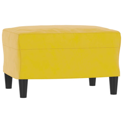 Set di Divani 3 pz con Cuscini giallo in Velluto - homemem39