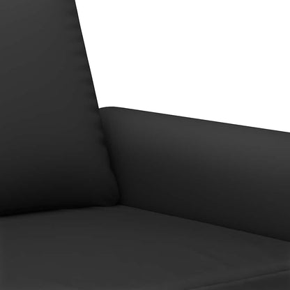 Set di Divani 2 pz con Cuscini Nero in Velluto | homemem39