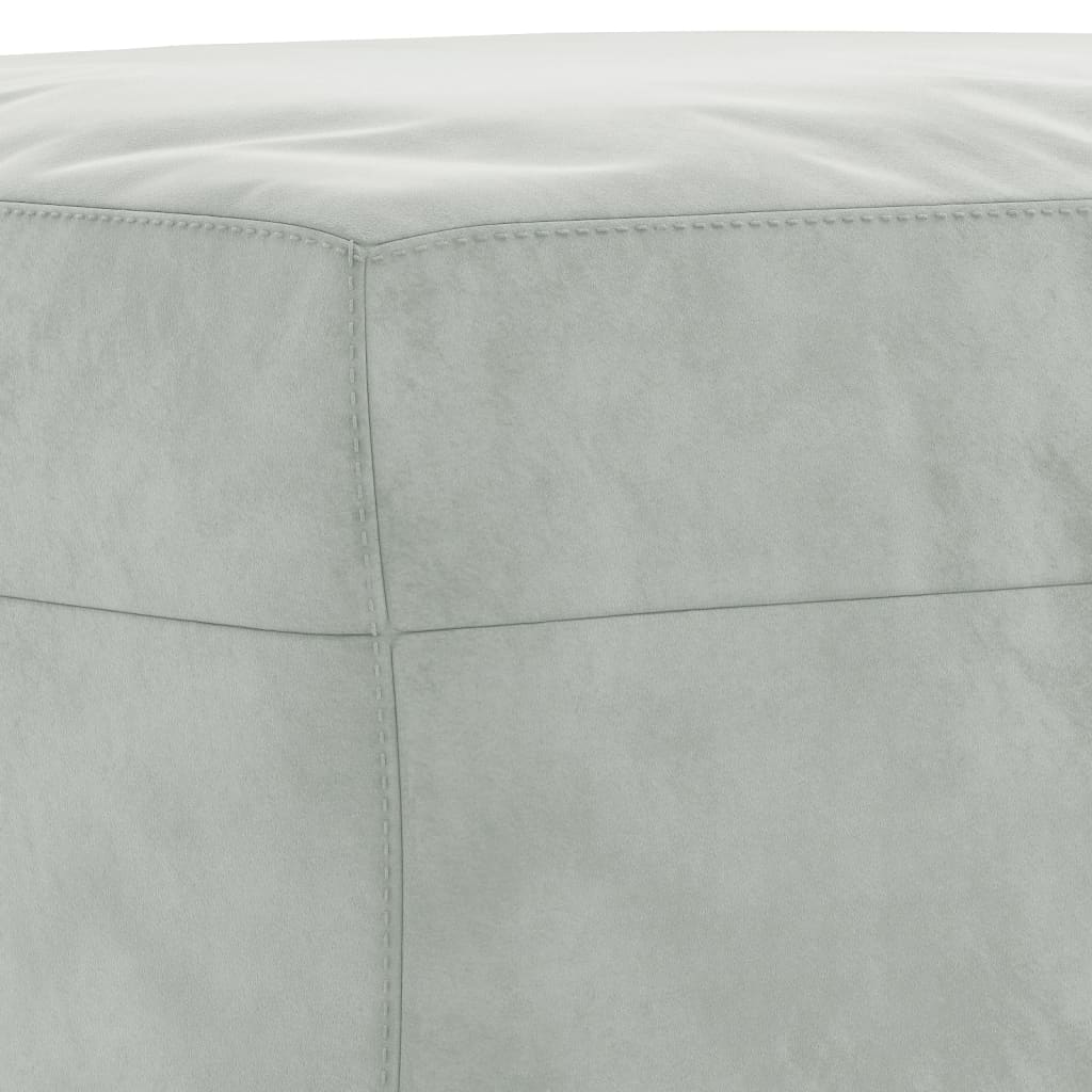 Set di Divani 3 pz con Cuscini Grigio Chiaro in Velluto | homemem39