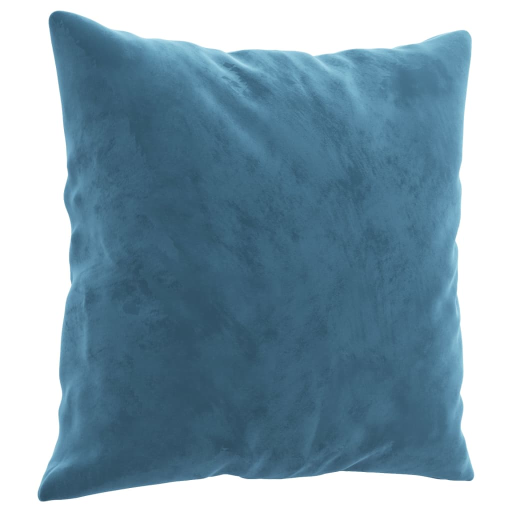 Set di Divani 3 pz con Cuscini Blu in Velluto | homemem39