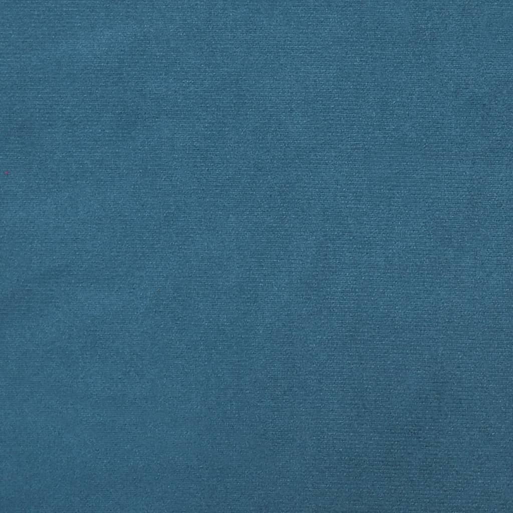 Set di Divani 3 pz con Cuscini Blu in Velluto | homemem39