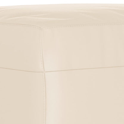 Set Divani 4 pz con Cuscini Beige in Tessuto Microfibra