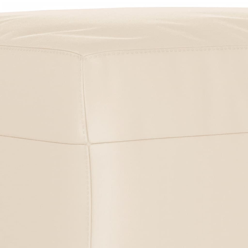 Set Divani 4 pz con Cuscini Beige in Tessuto Microfibra