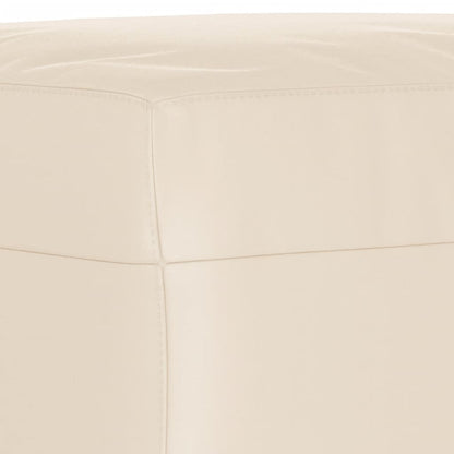 Set Divani 4 pz con Cuscini Beige in Tessuto Microfibra