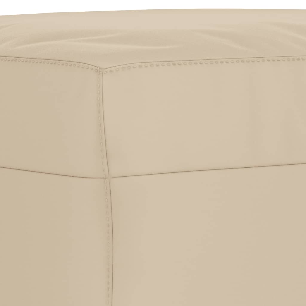 Set Divani 3 pz con Cuscini Crema in Tessuto Microfibra - homemem39