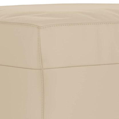 Set Divani 3 pz con Cuscini Crema in Tessuto Microfibra - homemem39