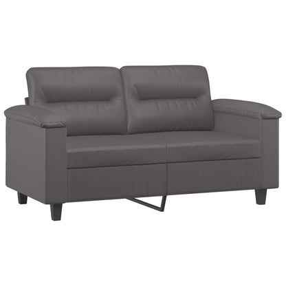 Set di Divani 2 pz con Cuscini Grigio in Similpelle | homemem39