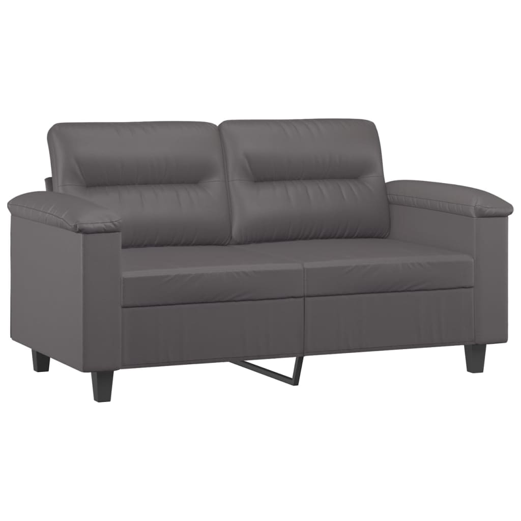 Set di Divani 3 pz con Cuscini Grigio in Similpelle | homemem39
